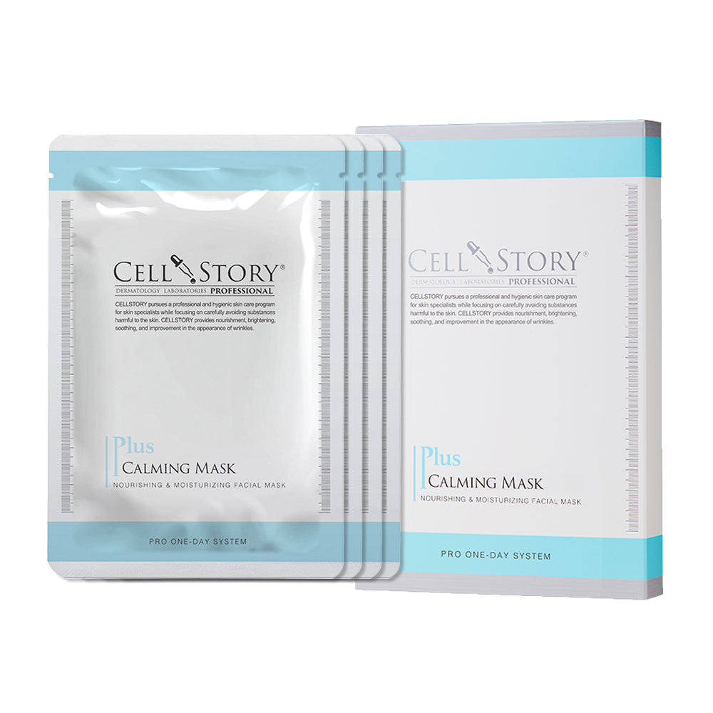 Indulge in Pure Bliss: CELLSTORY Plus Calming Facial Mask - Calm and Hydrate Your Skin with Centella Asiatica Extract, Amino Acid Complex, and 3GF.