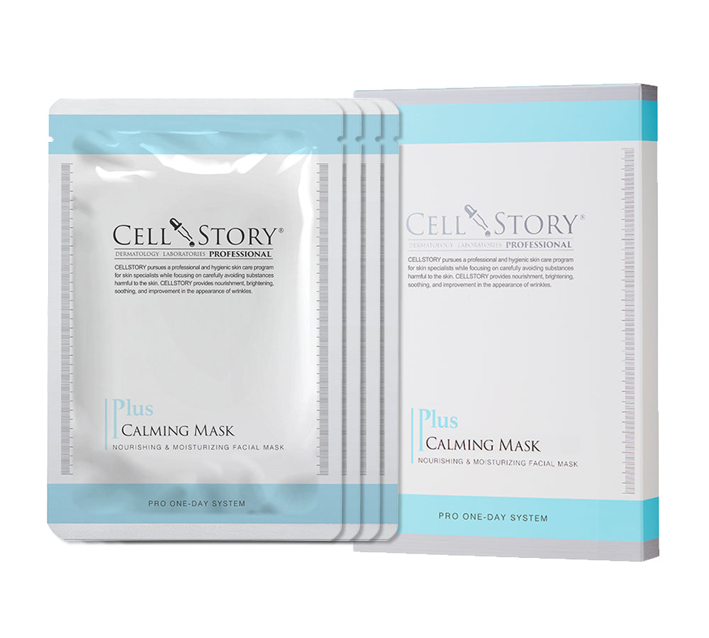 Indulge in Pure Bliss: CELLSTORY Plus Calming Facial Mask - Calm and Hydrate Your Skin with Centella Asiatica Extract, Amino Acid Complex, and 3GF.